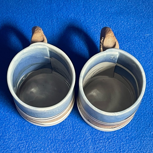 ☕️ Siegelle & Haley Handcrafted Mugs. Buzzard Mountain Pottery Line. PAIR. ☕️ - Picture 12 of 16